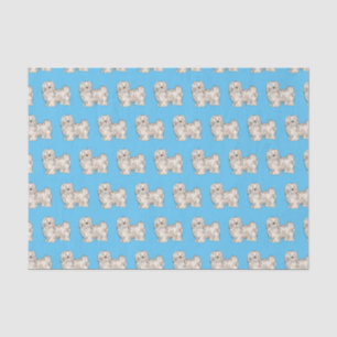 Havanese dog cartoon illustration tissue paper