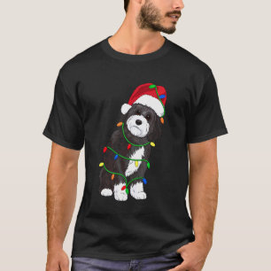 Havanese Dog Christmas Tree Lights Holiday Dog Lov T-Shirt