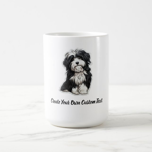 Havanese Dog Create Your Own Custom Text  Coffee Mug (Center)