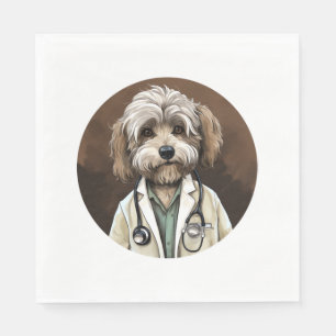 Havanese Dog Doctor   Napkin