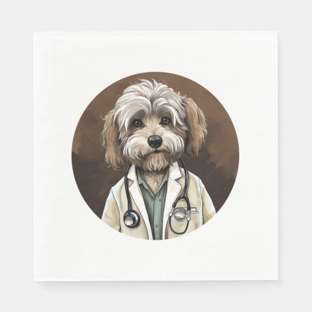 Havanese Dog Doctor   Napkin (Front)