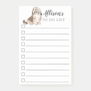 Havanese Dog Personalized To Do List Post-it Notes