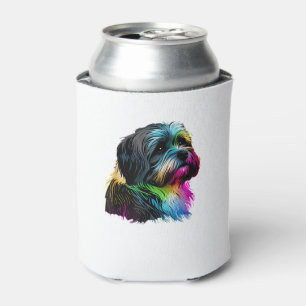 Havanese Dog Pop Art Design Havanese Lovers  Can Cooler