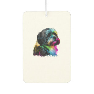 Havanese Dog Pop Art Design Havanese Lovers Car Air Freshener