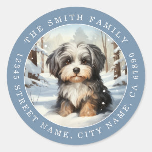 Havanese Dog Round Stickers