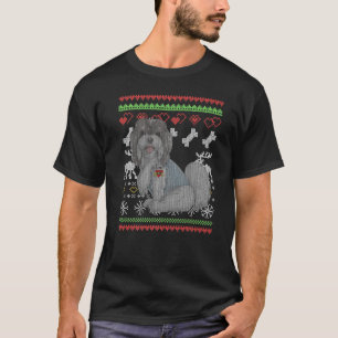 Havanese Dog Santa Claus Ugly Christmas Pattern X  T-Shirt