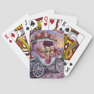 Havanese Dog Valentine's Day  Playing Cards