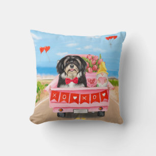 Havanese Dog Valentine's Day Truck Cushion