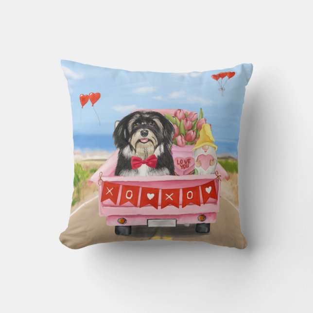 Havanese Dog Valentine's Day Truck Cushion (Front)