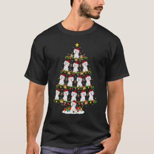 Havanese Dog   Xmas Santa Havanese Christmas Tree T-Shirt