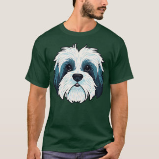 Havanese Face Cute toon Puppy Dog Lover T-Shirt