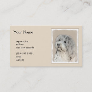 Havanese (Gold Sable) Painting - Original Dog Art Business Card