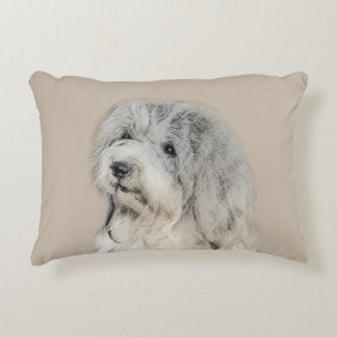 Havanese (Gold Sable) Painting - Original Dog Art Decorative Cushion