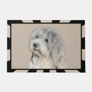 Havanese (Gold Sable) Painting - Original Dog Art Doormat