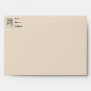 Havanese (Gold Sable) Painting - Original Dog Art Envelope