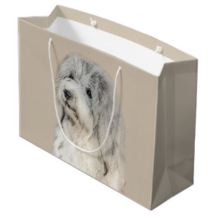 Havanese (Gold Sable) Painting - Original Dog Art Large Gift Bag
