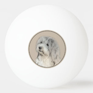 Havanese (Gold Sable) Painting - Original Dog Art Ping Pong Ball