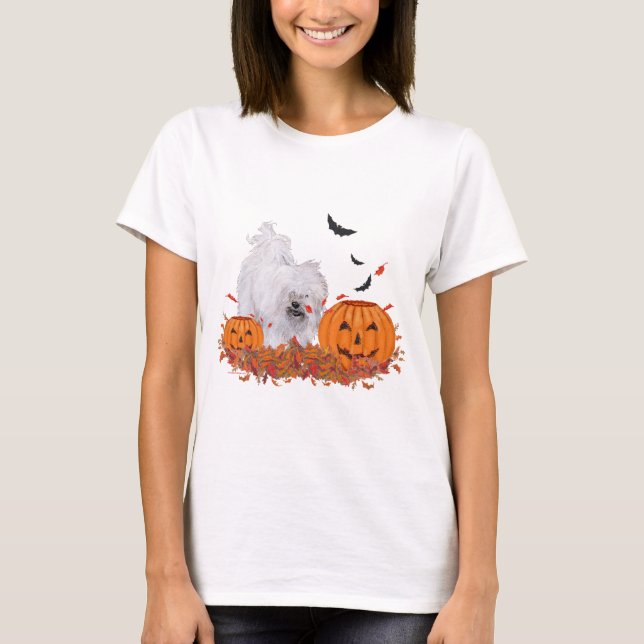 Havanese Halloween T-Shirt (Front)