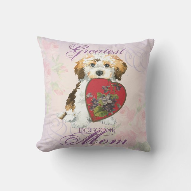 Havanese Heart Mum Cushion (Front)