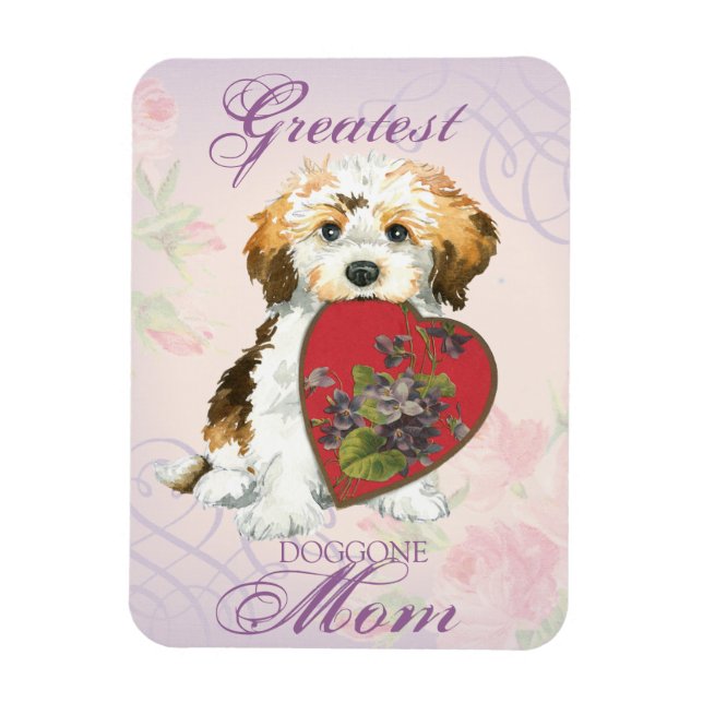 Havanese Heart Mum Magnet (Vertical)