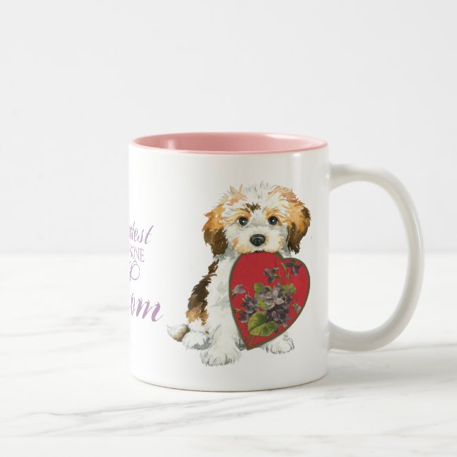 Havanese Heart Mum Two-Tone Coffee Mug (Right)