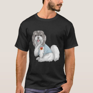 Havanese I Love Mum Tattoo Dog Funny Mother's Day T-Shirt