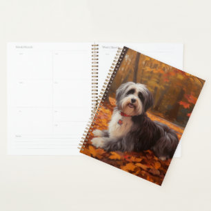 Havanese in Autumn Leaves Fall Inspire Planner