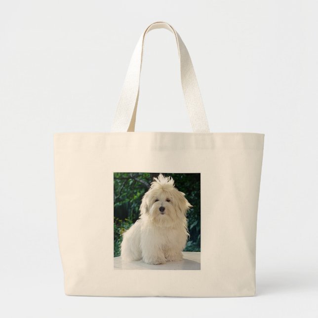 Havanese Large Tote Bag (Front)