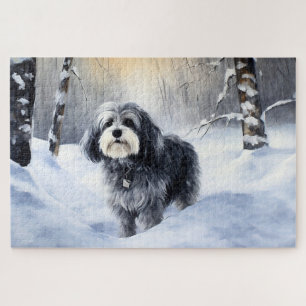 Havanese Let It Snow Christmas Jigsaw Puzzle