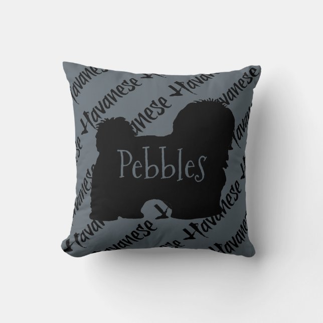 Havanese Love Custom Cushion (Front)