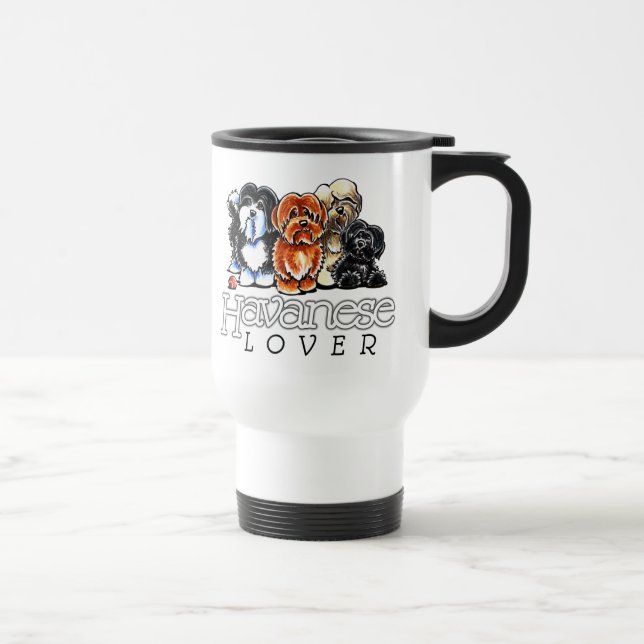 Havanese Lover Travel Mug (Right)