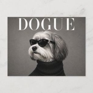 Havanese Luxury Fashion Editorial Postcard