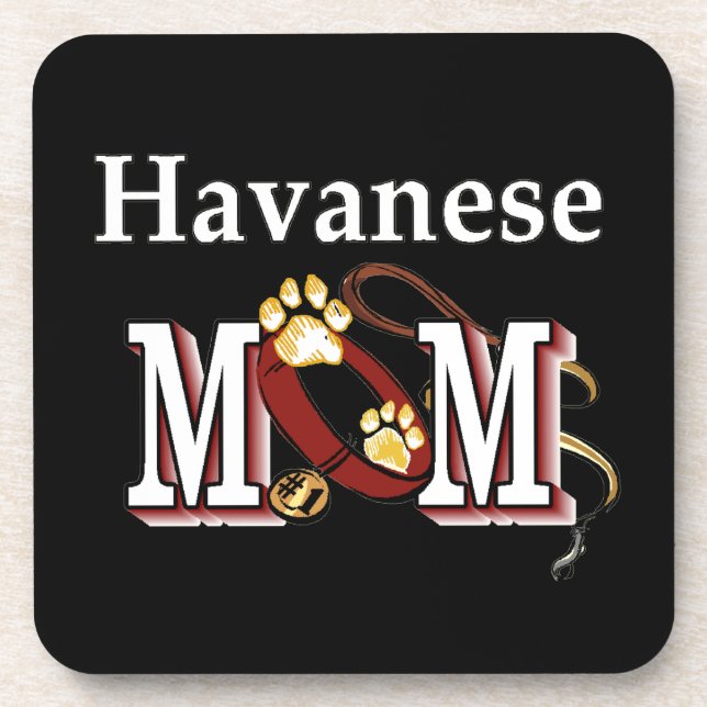 Havanese Mum Coaster (Front)