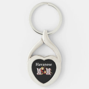 Havanese Mum Key Ring