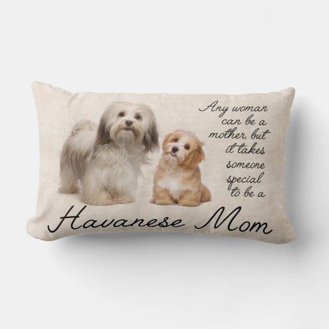 Havanese Mum Pillow (Front)