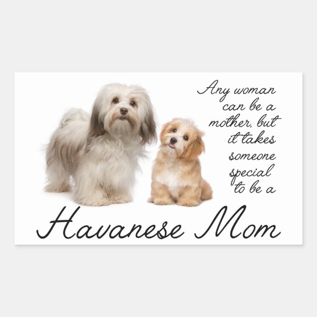 Havanese Mum Stickers (Front)