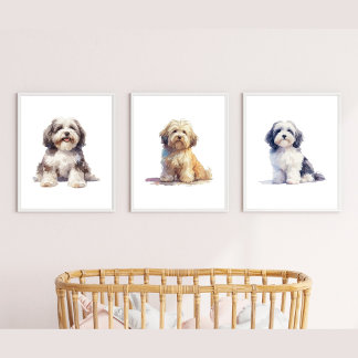 Havanese Nursery Decor, Havanese Wall Art, 