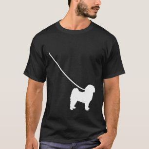 Havanese on a Leash Dog  Mom Dad Pet Cute  Puppy T-Shirt