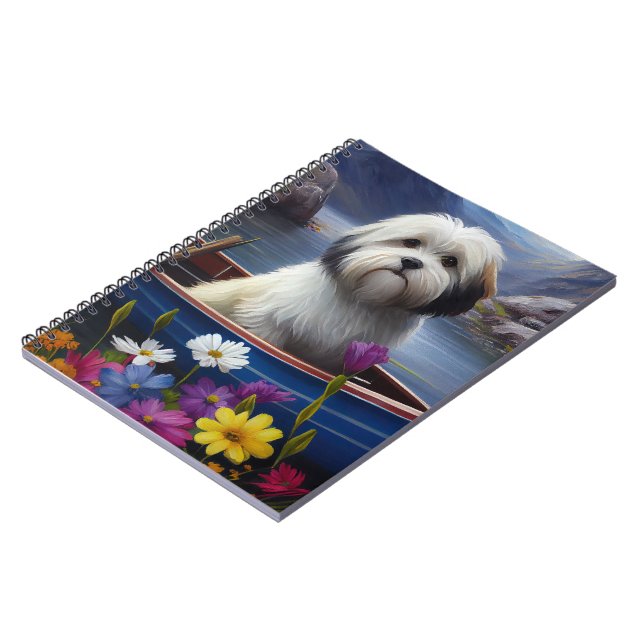 Havanese on a Paddle: A Scenic Adventure Notebook (Left Side)