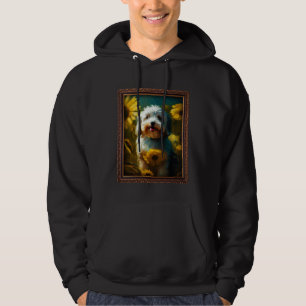 Havanese Painting Sunflower Flower Mom Women Flora Hoodie