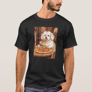 Havanese Pizza Funny Dog Food T-Shirt