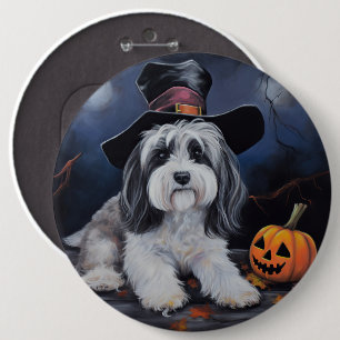Havanese Pumpkins Halloween Scary 6 Cm Round Badge