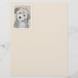 Havanese Puppy Painting - Cute Original Dog Art