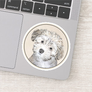 Havanese Puppy Painting - Cute Original Dog Art