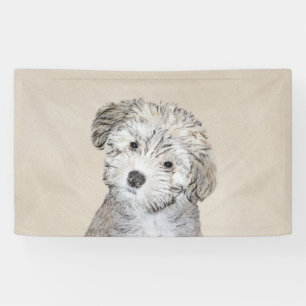 Havanese Puppy Painting - Cute Original Dog Art Banner