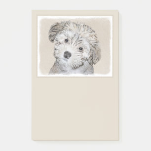 Havanese Puppy Painting - Cute Original Dog Art Post-it Notes