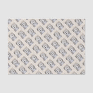 Havanese Puppy Painting - Cute Original Dog Art Tissue Paper