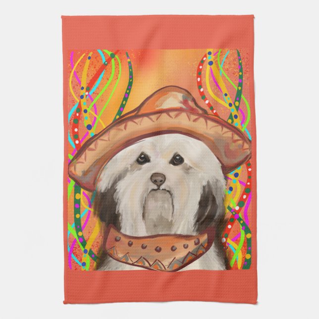 HAVANESE     TEA TOWEL (Vertical)