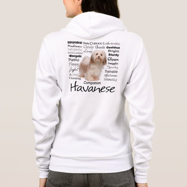 Havanese Traits Hoodie (Back)