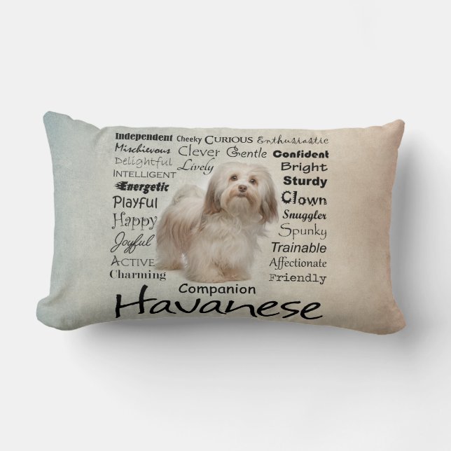Havanese Traits Pillow (Front)